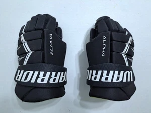 Warrior Alpha 9" Pro Hockey schwarz gepolsterte Handschuhe Lacrosse - Bild 1 von 7