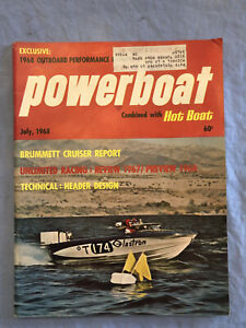 Power Boat Magazine July 1968 Boat Racing Powerboating Hot Boat Hennessy Cup