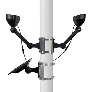 Solar LED Dual-Head Flagpole Light - 640 Lumens - LumeGen - Picture 1 of 10