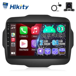 Per Jeep Renegade 2+64 GB Android 13 CarPlay autoradio GPS navigatore WIFI RDS fotocamera - Foto 1 di 13
