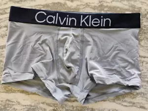 Calvin Klein Micro Bold Logo Men's Boxer Trunk Underwear Medium MINT FREE SHIP! - Picture 1 of 1