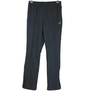 NEW BALANCE Pantalone Uomo Nero Activewear Tasche Cerniera Caviglie Taglia Media - Foto 1 di 6