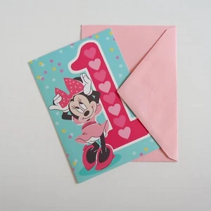 1st Birthday Minnie Mouse Disney Expressions from Hallmark Greeting Card - Picture 1 of 3