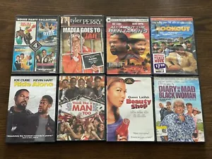 African American DVD Lot (8) Black Comedy Love Drama Family Movies - Picture 1 of 17