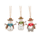 Snowman Cowboy Ornaments