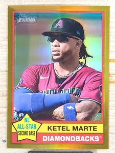 2025 Topps Heritage #420 Ketel Marte 33/50 Gold - Picture 1 of 2