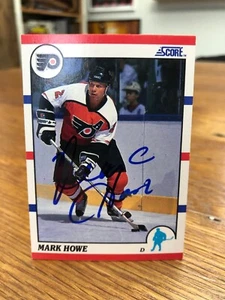 1990-91 SCORE #220 MARK HOWE SIGNED AUTOGRAPHED CARD - Picture 1 of 1