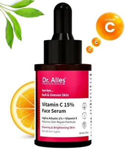Dr. Alies Professional 15% Vitamin C Face Serum for Brightening Skin - 30 ml - Picture 1 of 9