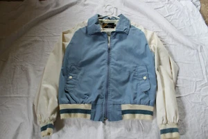 Vintage Outerwear Jacke - Sears - Large, blau & weiß - Bild 1 von 7