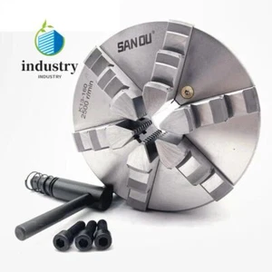 250mm 6Jaw Lathe Chuck Self-Centering 10" Six Jaws Chuck Sloped Jaws CNC Milling - Picture 1 of 8