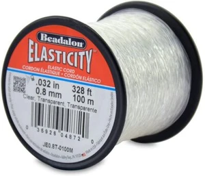  Beadalon Elasticity 0.8mm Clear 100m Stretch Cord Beading&Jewellery Making Tool - Picture 1 of 2