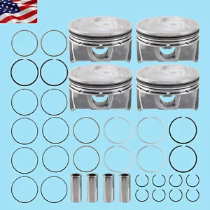 Engine Piston & Pin & Snap Ring For 2010-2019 Hyundai Sonata Kia Optima 2.4L US - Picture 1 of 9