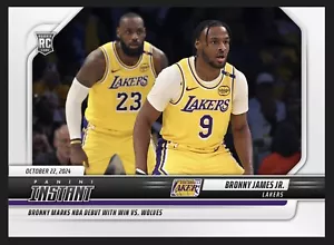 2024 PANINI INSTANT ⭐ BRONNY & LEBRON JAMES ⭐ NBA DEBUT ☄️ N. 25 - Imagen 1 de 2