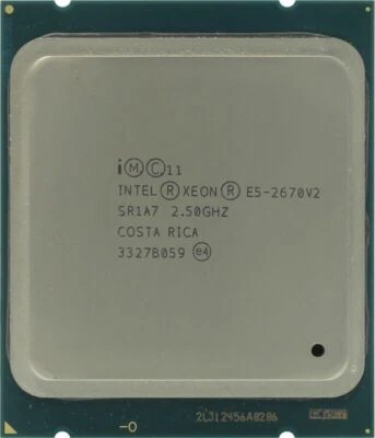 Intel Xeon E5-2670 V2 10-Core 2.5GHz 25M 8GT/s SR1A7 115W LGA2011 Processor CPU - Immagine 1 di 4