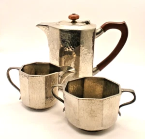 Liberty & Co Tudric Zinn Kaffeekanne Milchkännchen Zuckerdose Archibald Knox - Bild 1 von 13
