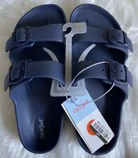 Cat & Jack Kids' Navy Noa Slip-On Footbed Sandals -Size 3 New With Tags