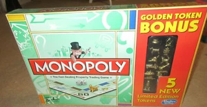 Game: Monopoly: Golden Token Bonus: 5 New Limited Edition Tokens - Picture 1 of 4