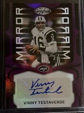 2023 Panini Certified Vinny Testaverde Mirror Signatures Purple Auto 7/10 🔥🔥