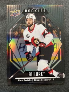 22-23 UD Allure Hockey Rookies Black Rainbow 102 Mark Kastelic