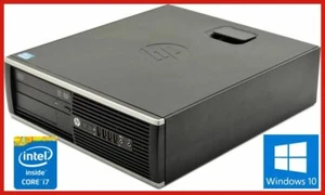 HP 8300 INTEL CORE i7 3770 3.4GHZ 8GB 500GB HDD DVDRW WIN 10 PRO - Picture 1 of 2