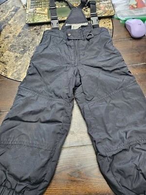 Obermeyer Negro Invierno Nieve Baberos Mono Pantalones Juvenil Niño Pequeño Talla 3 Unisex  Foto 1 de 4