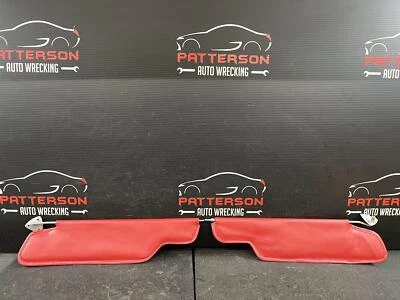 1965 FORD  CUSTOM 500 LEFT & RIGHT SUN SHADE VISORS RED - Image 1 of 4