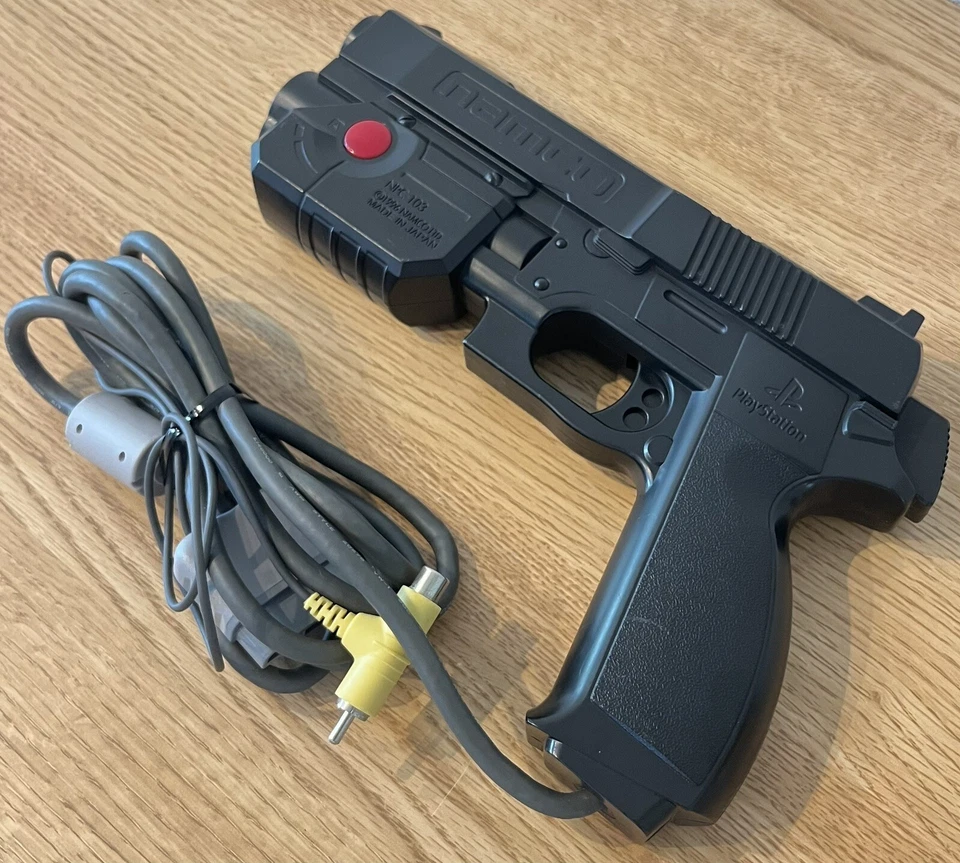 Guncon Controller PS1 NPC-103 Black Japan Official OEM Playstation 1 Light Gun - Image 1 of 4