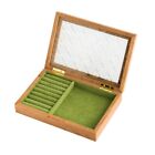 Glass Dustproof Flip Cover Box Solid Jewellery Boxes For Women Girls Rings
