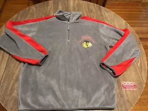 Giacca pullover Chicago Blackhawks NHL Hockey Blueline grande grigio e rosso - Foto 1 di 10