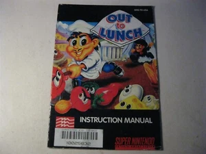Out To Lunch Super Nintendo SNES instruction manual only  - Picture 1 of 2