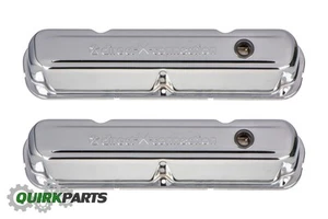 OE Mopar Performance Chrome Plated Steel Valve Covers 273 318 340 360 P4349632AB - Picture 1 of 6