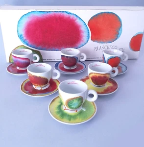 6 Tazze ILLY cups Cappuccino Clemente illy Art Collection 2011 Number signed BOX - Foto 1 di 23