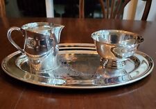 Vintage Silverplate Plate, Bowl and Pitcher Paul Revere Reproduction Set of 3
