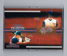 2005 Absolute Memorabilia Team Quads Spectrum #9 Michael Young/Mark Teixeira/Alf