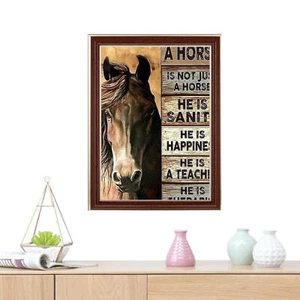 5D DIY Diamond Horse Art Painting Kit Full Round Drill Art for Home Wall Decor - Picture 1 of 10