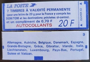 Briefmarke Frankreich Carnet 1506A Kleingedrucktes  - Bild 1 von 1