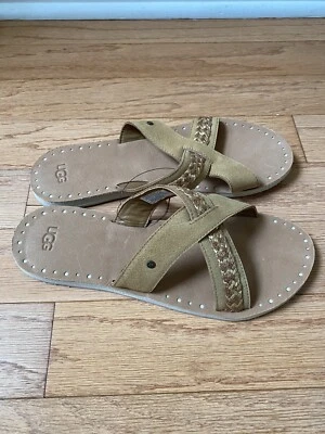 Zapatillas UGG Australia Lexia genuinas para mujer, castaño, talla 11 Foto 1 de 4