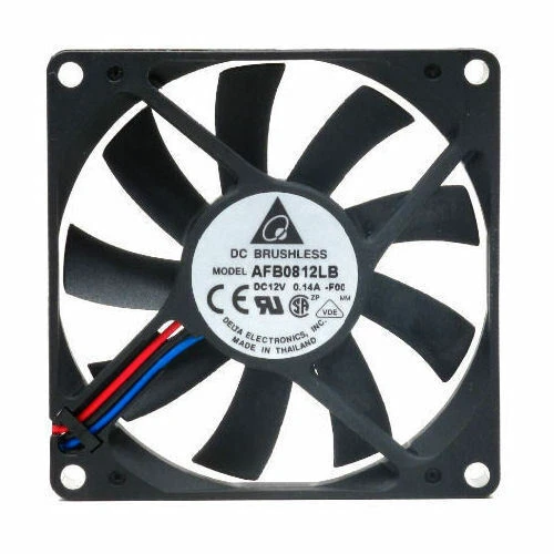 Delta 80mm x 80mm x 15mm 2400RPM 24.72CFM AFB0812LB-F00  3Pin Fan - Image 1 of 1