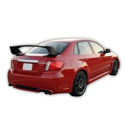 FIT 2008-2014 SUBARU IMPREZA WRX REAL FULL CARBON FIBER REAR TRUNK SPOILER WING - Image 1 of 3
