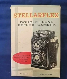 VINTAGE STELLARFLEX DOUBLE LENS REFLEX TOY CAMERA BOX INSTRUCTIONS - Pre-Owned - Picture 1 of 17
