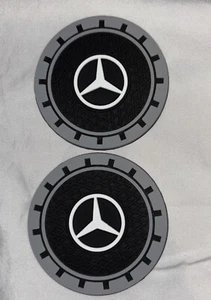 Mercedes, AMG Emblem Car Coasters~Set of 2 Non-Slip Silicone Cup Mat~NEW - Bild 1 von 5