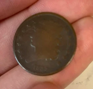 Medio centavo tonificación 1835 P #990 - Imagen 1 de 4