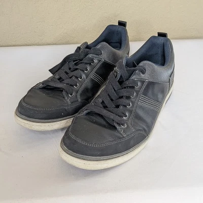 B-52 by Bullboxer Black Faux Leather Low Top Sneakers Men's 11 Streetwear - Image 1 of 4