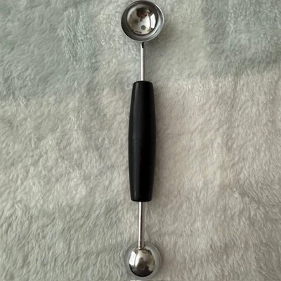 Bailarina de Melón EKCO acero inoxidable mango negro Hecho en EE. UU. Foto 1 de 2