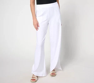 Denim & Co. Strandhose Jersey Regular weites Bein mit Schlitzen A637289 - Bild 1 von 8