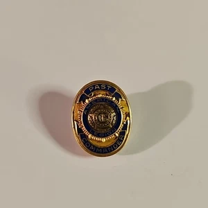 10K Gold American Legion Past Post Commander Pin, Screw-back - Picture 1 of 5