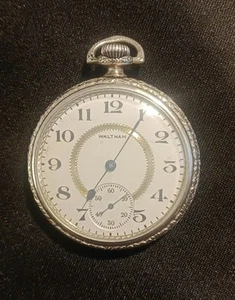 Vintage 1919 Waltham Pocket Watch 16s/17j Model 1908 Elgin Tivoli - Picture 1 of 24