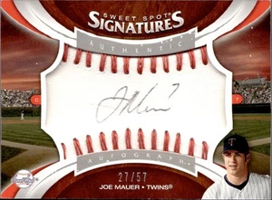 2006 Joe Mauer Upper Deck Sweet Spot AUTO SIGNATURES 27/57 Minnesota Twins NRMT - Picture 1 of 2