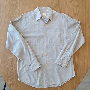 Lorenzini Hemd Herren Große 16 Weiß Hahnentritt Knopfleiste, Made in Italy - Bild 1 von 9