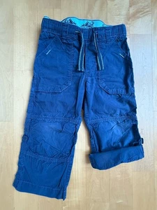 😎H&M Coole Sommerhose 😎 dunkelblau mit türkisen Akzenten Gr. 98/ 2-3Y😎 - Bild 1 von 7